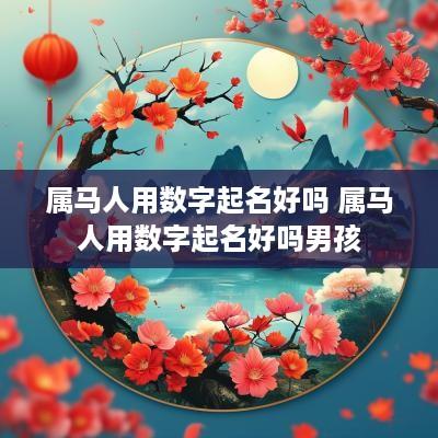 属马人用数字起名好吗 属马人用数字起名好吗男孩