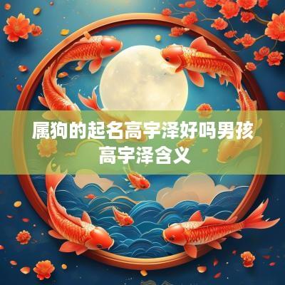 属狗的起名高宇泽好吗男孩 高宇泽含义