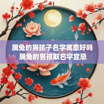 属兔的男孩子名字寓意好吗 属兔的男孩取名字宜忌