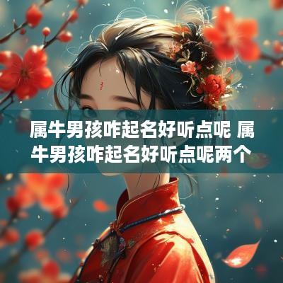属牛男孩咋起名好听点呢 属牛男孩咋起名好听点呢两个字