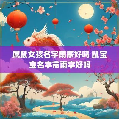 属鼠女孩名字雨蒙好吗 鼠宝宝名字带雨字好吗