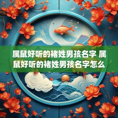 属鼠好听的褚姓男孩名字 属鼠好听的褚姓男孩名字怎么取