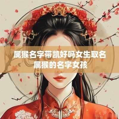 属猴名字带凯好吗女生取名 属猴的名字女孩