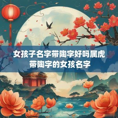 女孩子名字带陶字好吗属虎 带陶字的女孩名字