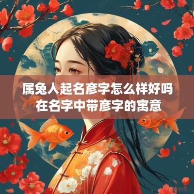 属兔人起名彦字怎么样好吗 在名字中带彦字的寓意