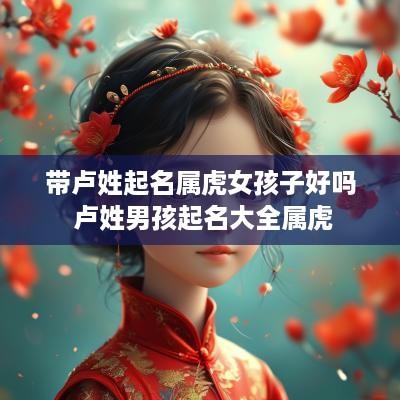 带卢姓起名属虎女孩子好吗 卢姓男孩起名大全属虎