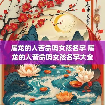 属龙的人苦命吗女孩名字 属龙的人苦命吗女孩名字大全