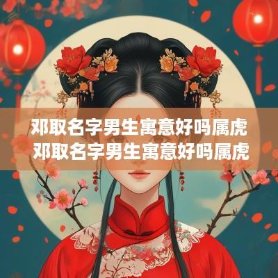 邓取名字男生寓意好吗属虎 邓取名字男生寓意好吗属虎的
