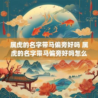 属虎的名字带马偏旁好吗 属虎的名字带马偏旁好吗怎么读