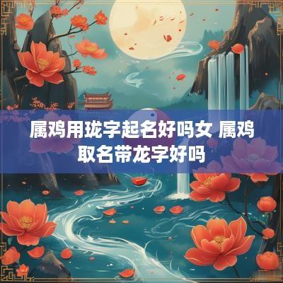 属鸡用珑字起名好吗女 属鸡取名带龙字好吗