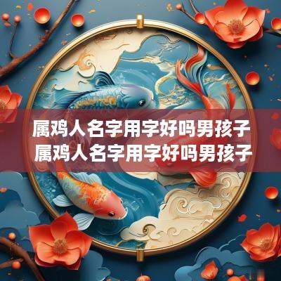 属鸡人名字用字好吗男孩子 属鸡人名字用字好吗男孩子取名