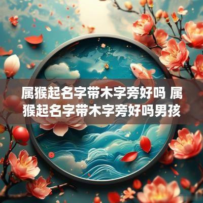 属猴起名字带木字旁好吗 属猴起名字带木字旁好吗男孩