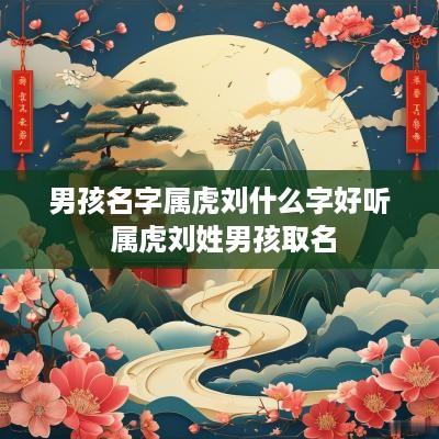 男孩名字属虎刘什么字好听 属虎刘姓男孩取名