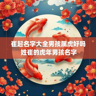 崔起名字大全男孩属虎好吗 姓崔的蛇年男孩名字
