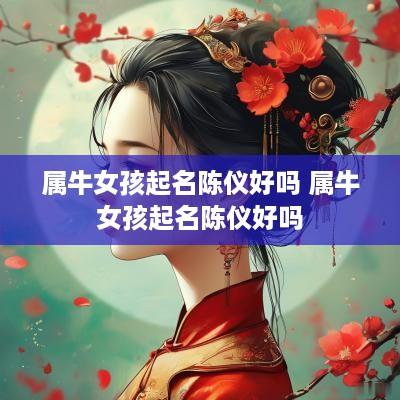 属牛女孩起名陈仪好吗 属牛女孩起名陈仪好吗