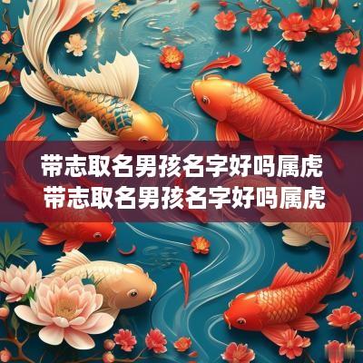 带志取名男孩名字好吗属虎 带志取名男孩名字好吗属虎的