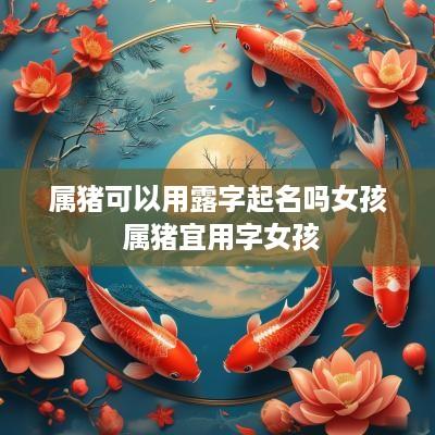 属猪可以用露字起名吗女孩 属猪宜用字女孩