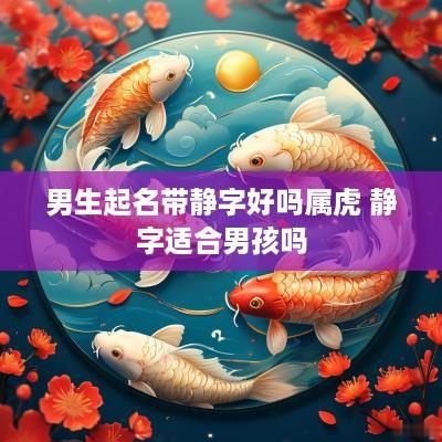 男生起名带静字好吗属虎 静字适合男孩吗