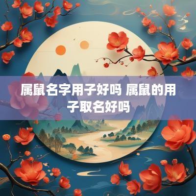 属鼠名字用子好吗 属鼠的用子取名好吗