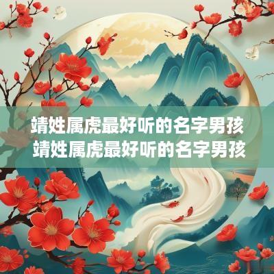 靖姓属虎最好听的名字男孩 靖姓属虎最好听的名字男孩子