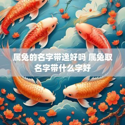 属兔的名字带逸好吗 属兔取名字带什么字好
