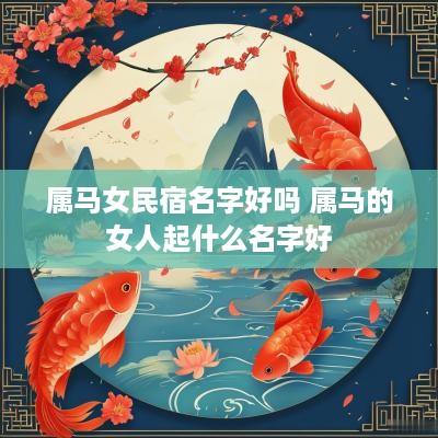 属马女民宿名字好吗 属马的女人起什么名字好