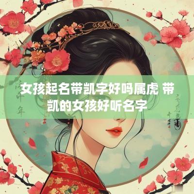 女孩起名带凯字好吗属虎 带凯的女孩好听名字