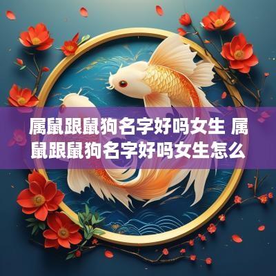 属鼠跟鼠狗名字好吗女生 属鼠跟鼠狗名字好吗女生怎么取