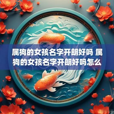 属狗的女孩名字开朗好吗 属狗的女孩名字开朗好吗怎么取