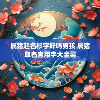 属猪起名杉字好吗男孩 属猪取名宜用字大全男