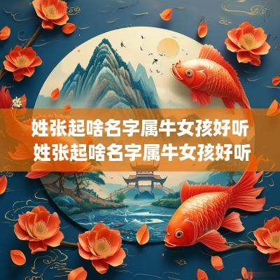 姓张起啥名字属牛女孩好听 姓张起啥名字属牛女孩好听点