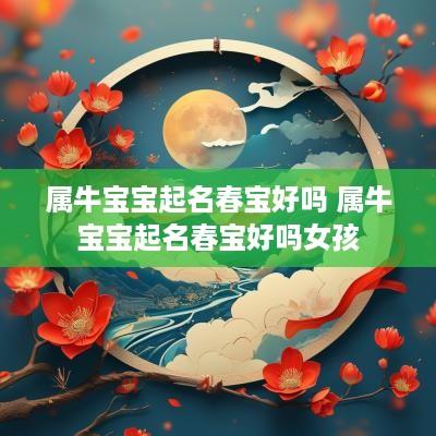 属牛宝宝起名春宝好吗 属牛宝宝起名春宝好吗女孩