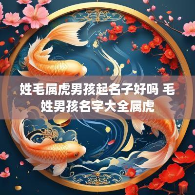 姓毛属虎男孩起名子好吗 毛姓男孩名字大全属虎