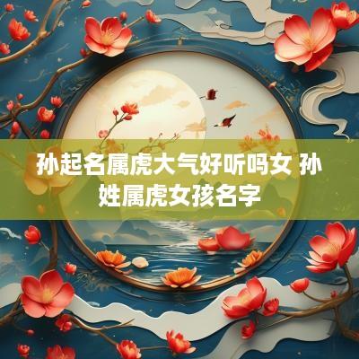 孙起名属虎大气好听吗女 孙姓属虎女孩名字