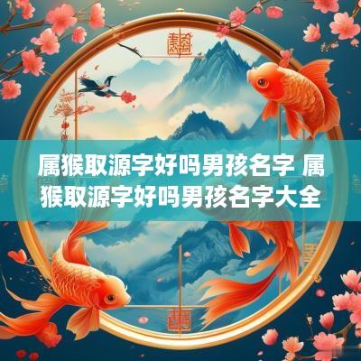 属猴取源字好吗男孩名字 属猴取源字好吗男孩名字大全