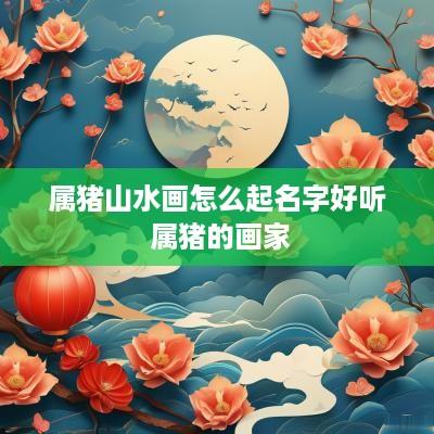 属猪山水画怎么起名字好听 属猪的画家