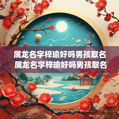 属龙名字梓瑜好吗男孩取名 属龙名字梓瑜好吗男孩取名