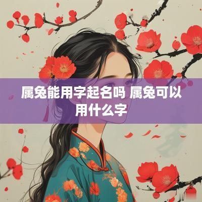 属兔能用字起名吗 属兔可以用什么字