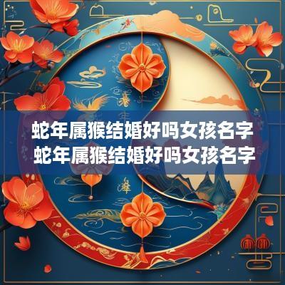 蛇年属猴结婚好吗女孩名字 蛇年属猴结婚好吗女孩名字叫什么