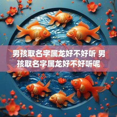 男孩取名字属龙好不好听 男孩取名字属龙好不好听呢