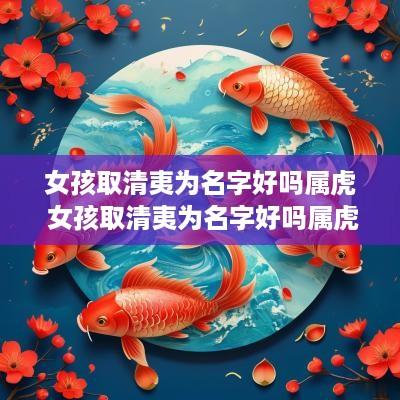 女孩取清夷为名字好吗属虎 女孩取清夷为名字好吗属虎的