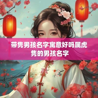 带隽男孩名字寓意好吗属虎 隽的男孩名字