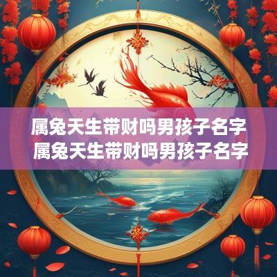 属兔天生带财吗男孩子名字 属兔天生带财吗男孩子名字大全