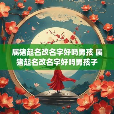 属猪起名改名字好吗男孩 属猪起名改名字好吗男孩子