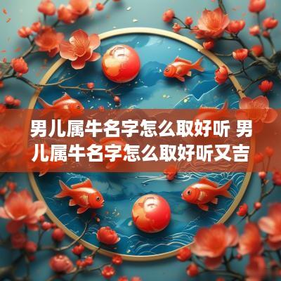 男儿属牛名字怎么取好听 男儿属牛名字怎么取好听又吉祥