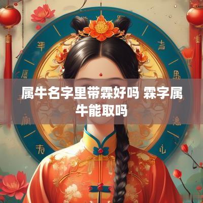 属牛名字里带霖好吗 霖字属牛能取吗