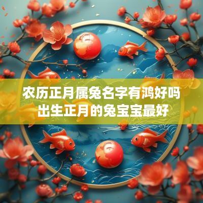 农历正月属兔名字有鸿好吗 出生正月的兔宝宝最好