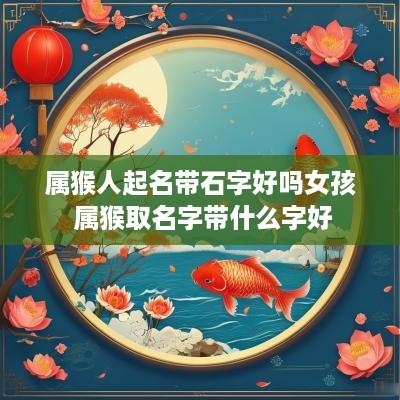 属猴人起名带石字好吗女孩 属猴取名字带什么字好