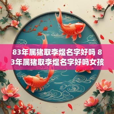 83年属猪取李煜名字好吗 83年属猪取李煜名字好吗女孩