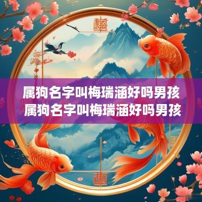 属狗名字叫梅瑞涵好吗男孩 属狗名字叫梅瑞涵好吗男孩子